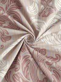 Myntra Elegant Homes Grey & Brown 300 TC Cadar Katil Single dengan 1 Sarung Bantal