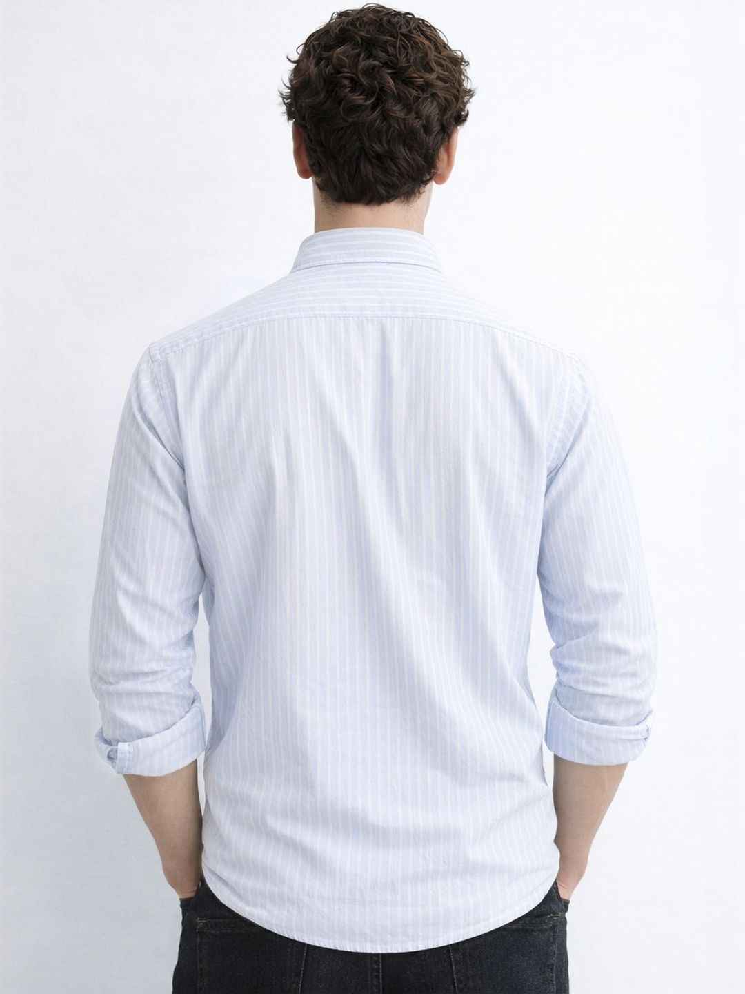 ADRO Men Standard Striped Casual Shirt