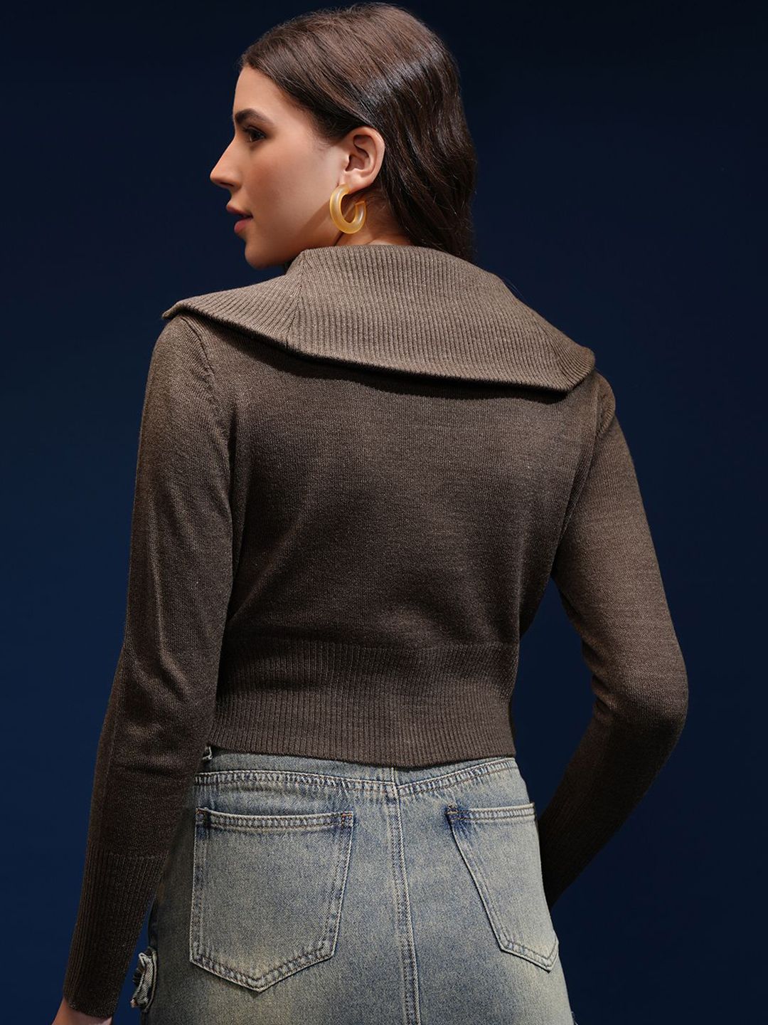 Tokyo Talkies Women Front Open Sweater