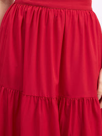 Berrylush One Shoulder Cropped Top With High Rise Maxi Skirt