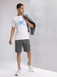 HRX by Hrithik Roshan Men Graphic Print Mid-Rise Lifestyle Shorts