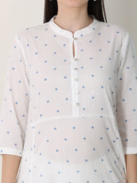 W Women Geometric Sequinned Kurta
