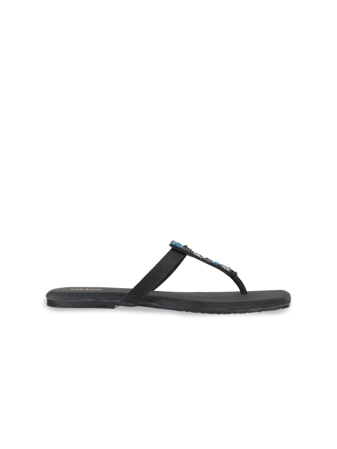 Metro Women  Embellished Open Toe Flats