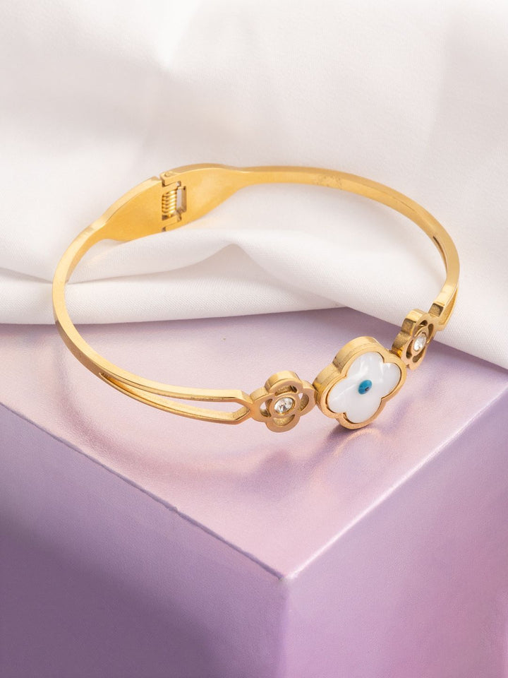 VOGUE PANASH Wanita Brass Gold-plated Bangle-Style Bracelet