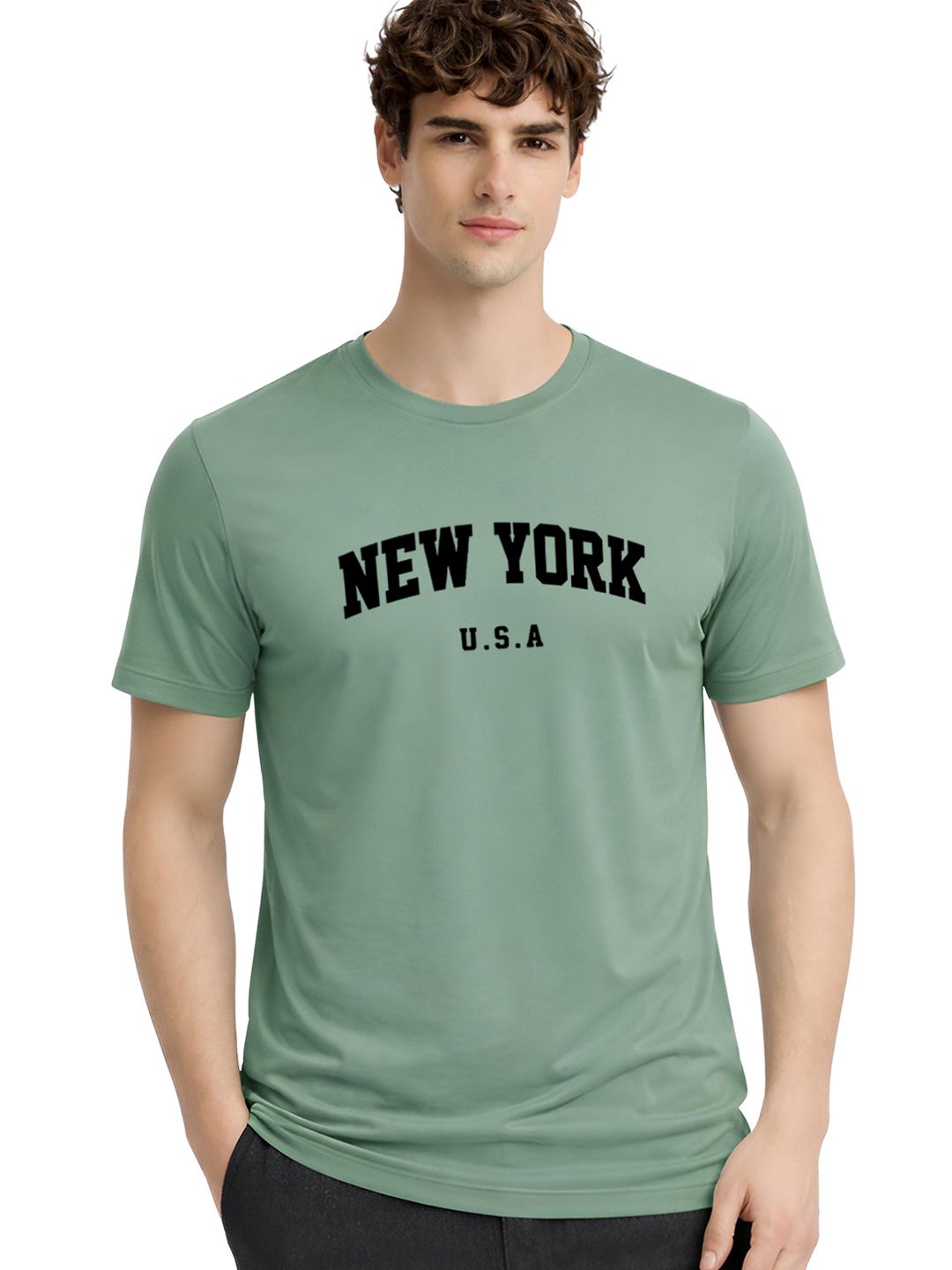 ADRO Men Typography Printed T-shirt