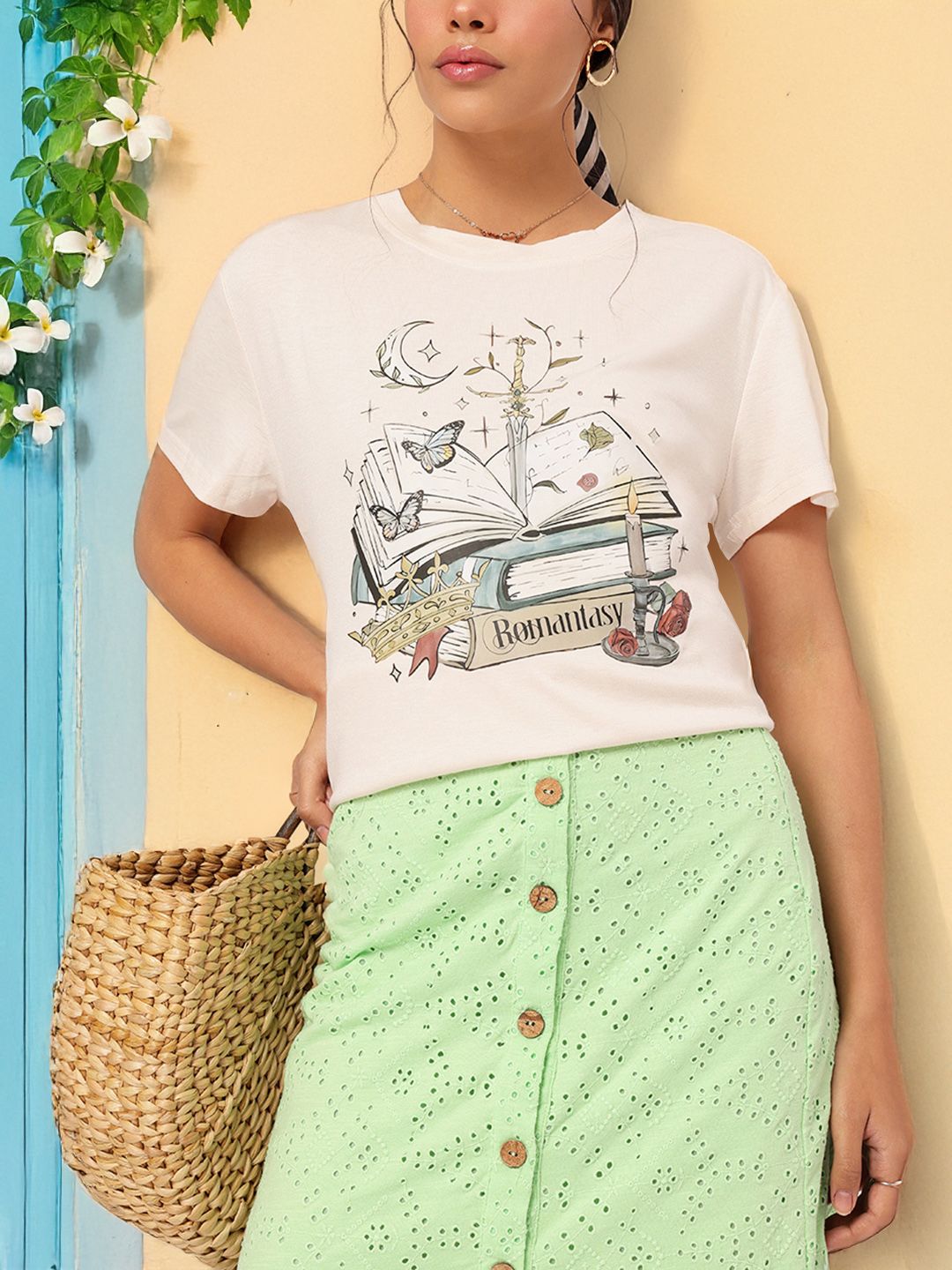 DressBerry Soft Girl Dreams Printed T-shirt