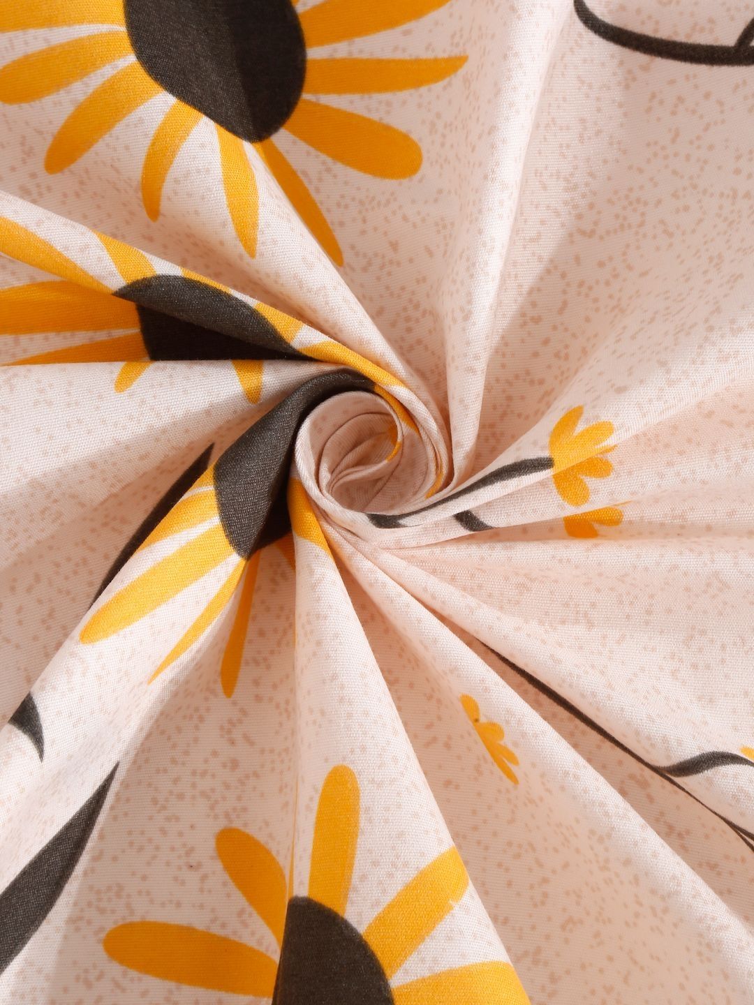 Myntra Elegant Homes Bercetak Warna Peach 300 TC Set Cadar King 2.50 m x 2.20 m