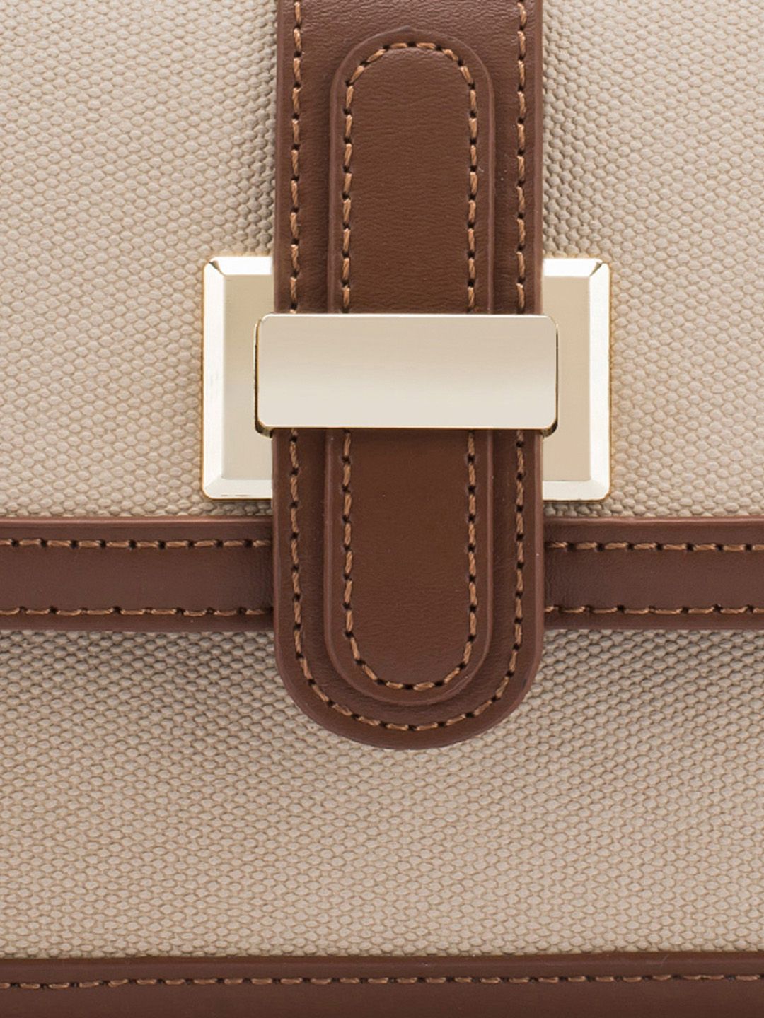 Lino Perros Colourblocked Structured Satchel With Detachable Sling Strap