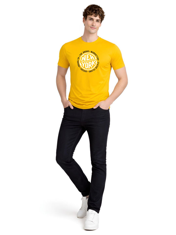 ADRO Men Typography Printed T-shirt