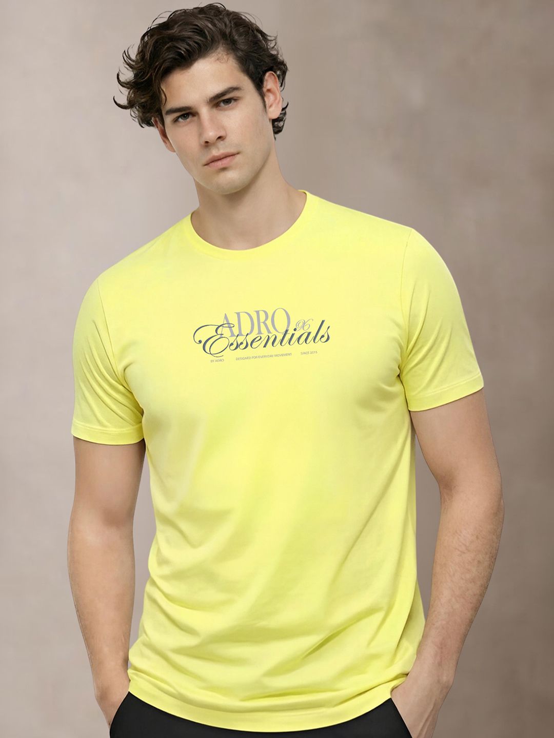 ADRO Men Typography Printed T-shirt