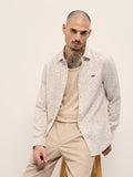 THE BEAR HOUSE Men Slim Fit Abstract Printed Spread Collar Casual Shirt