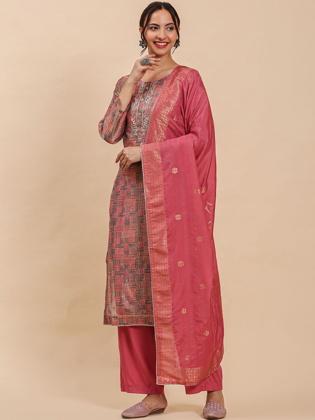 Kurta Bercetak Motif Etnik Wanita Mamicha