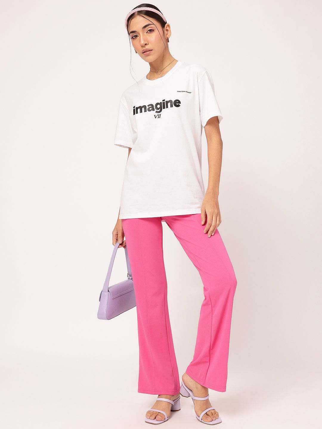 DressBerry Digital Dreams Printed Relaxed Fit T-shirt