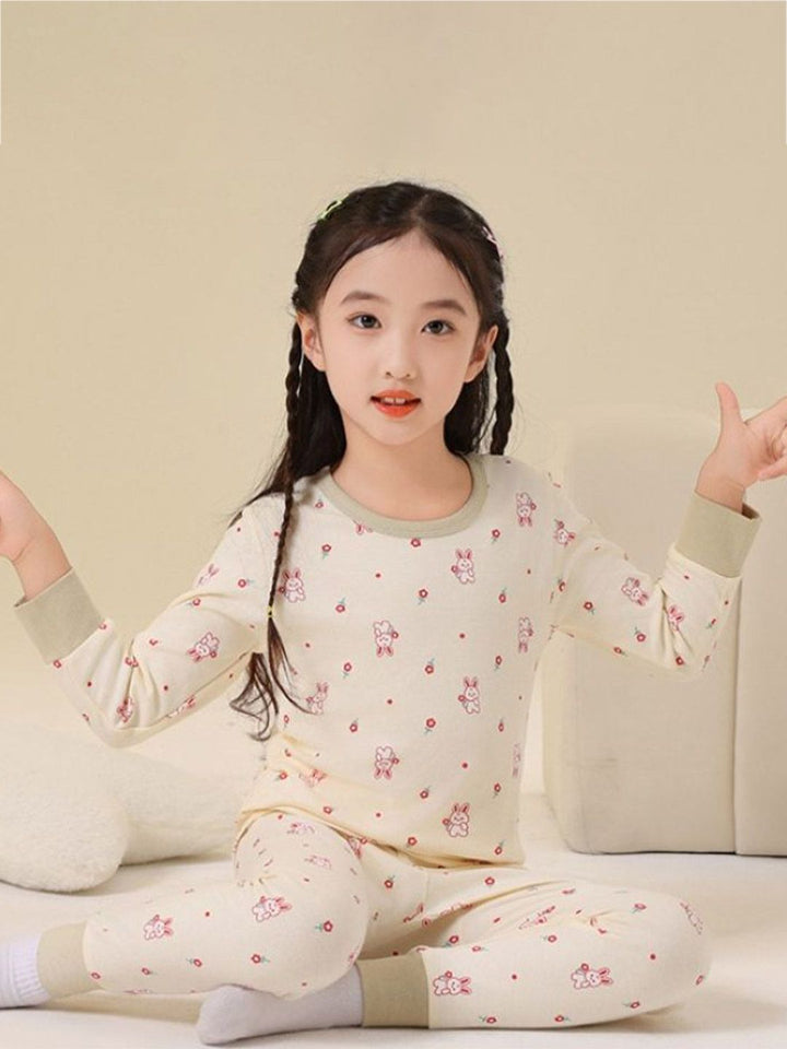 YK Kids Printed Pure Cotton T-shirt With Joggers