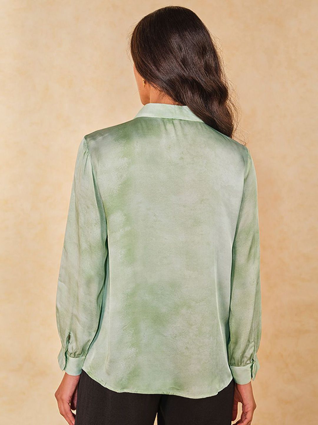 AND Floral Print Shirt Style Top