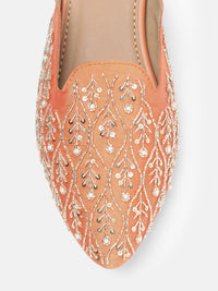 House of Pataudi Embellished Ethnic Mules