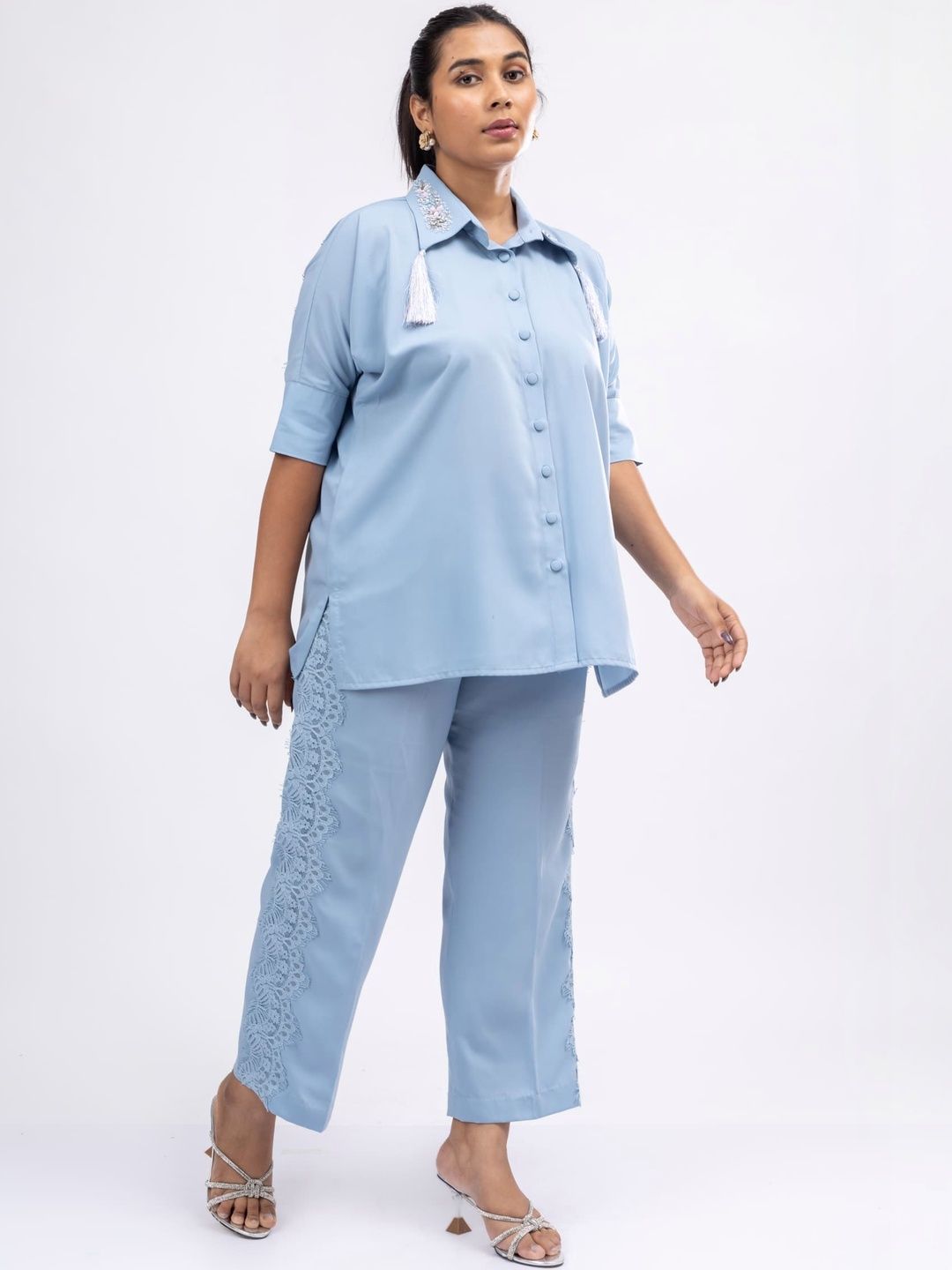 Mamicha Shirt Collar Shirt & Trousers Co-Ords
