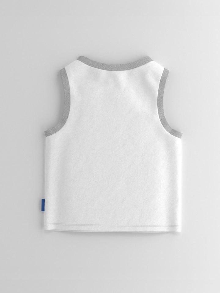 Nauti Nati Boys Graphic Printed Pure Cotton Sleeveless T-shirt With Shorts