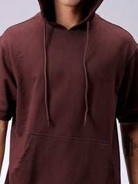 The Indian Garage Co Men Hooded Solid Sweatshirt