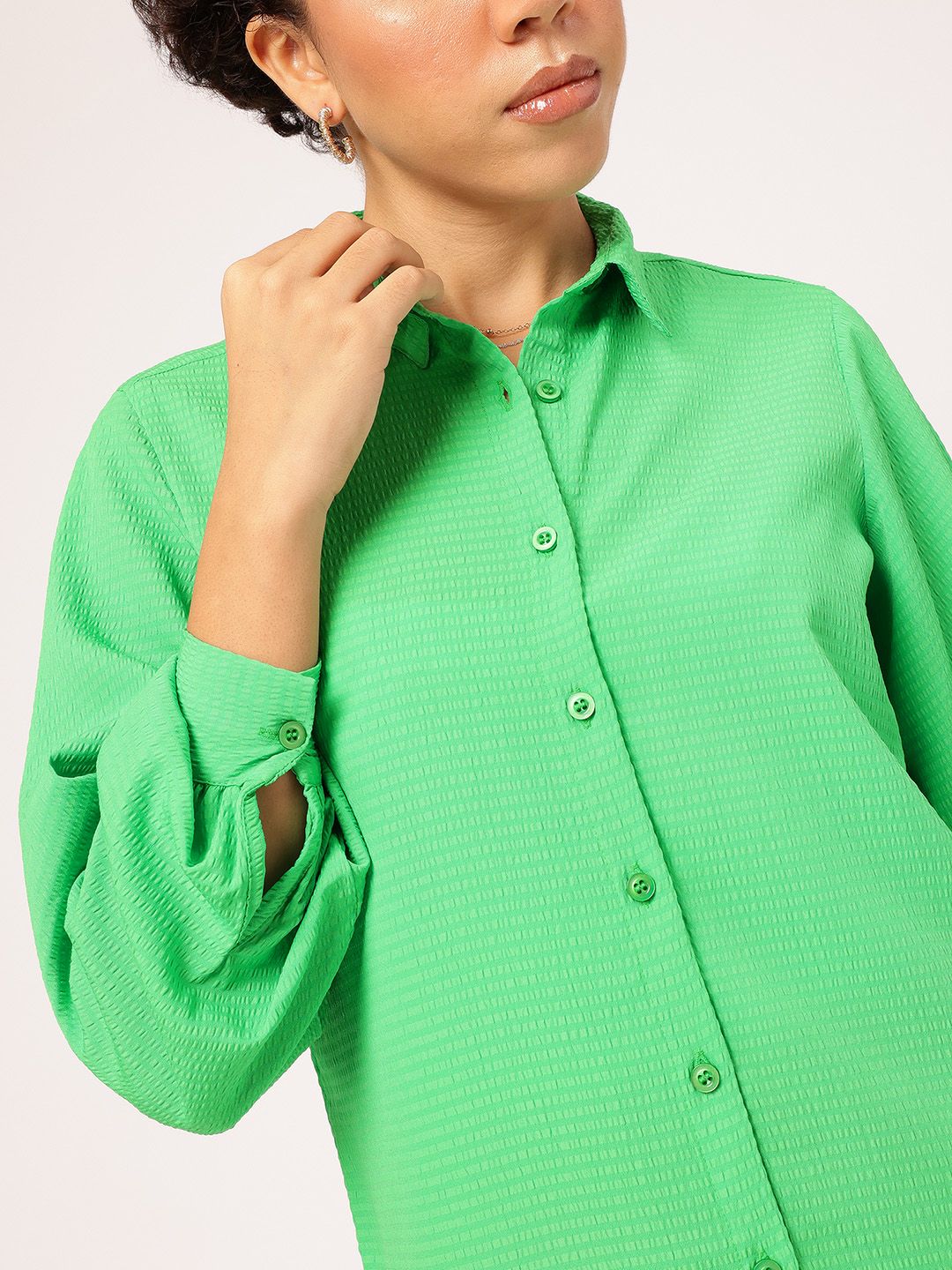 DressBerry Seersucker Vibe Shirt