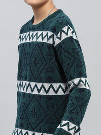 Monte Carlo Kids Boys Self Striped Sweater