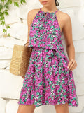 DressBerry Floral Fantasy Printed Fit & Flare Dress