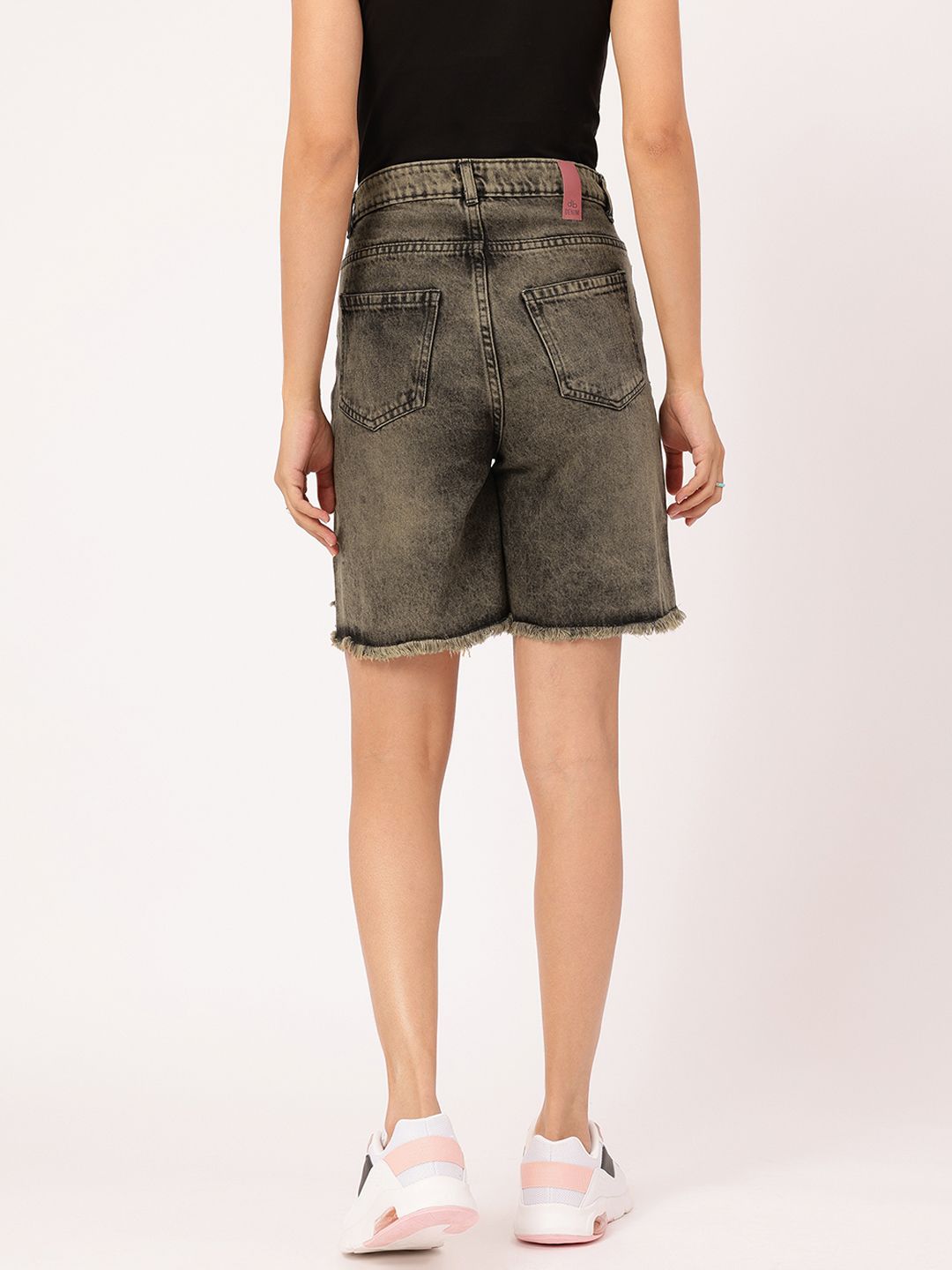 DressBerry Women Vintage Vibes Ripped Frayed Denim Shorts