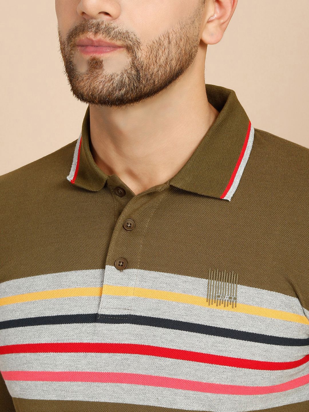 Sweet Dreams Men Striped Cotton Lounge T-Shirt