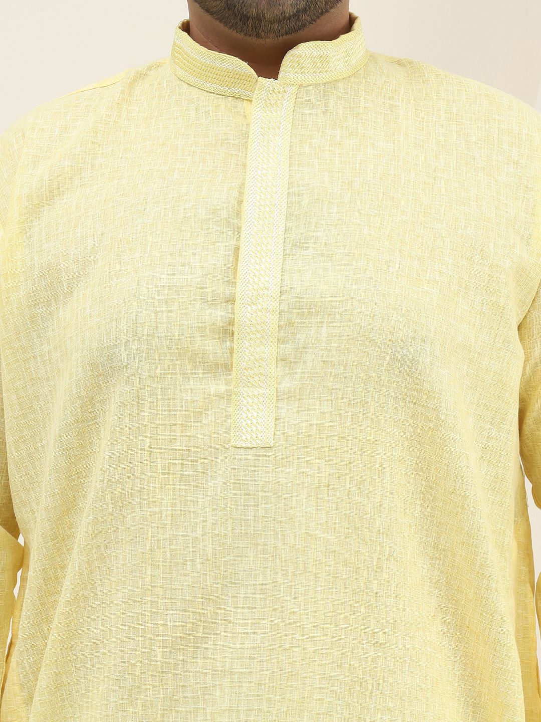 SOJANYA PLUS Checked Woven Design Pure Cotton Straight Kurta With Pyjama
