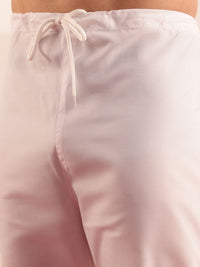 SOJANYA Floral Embroidered Mandarin Collar Mirror Work Kurta With Pyjamas