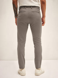THE BEAR HOUSE Men Slim Fit Pleated Chinos Trousers