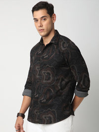 VASTRADO Men Classic Slim Fit Opaque Casual Shirt