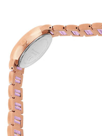 French Connection Women Stainless Steel Bracelet Style Straps Analogue Watch FCB10RGM