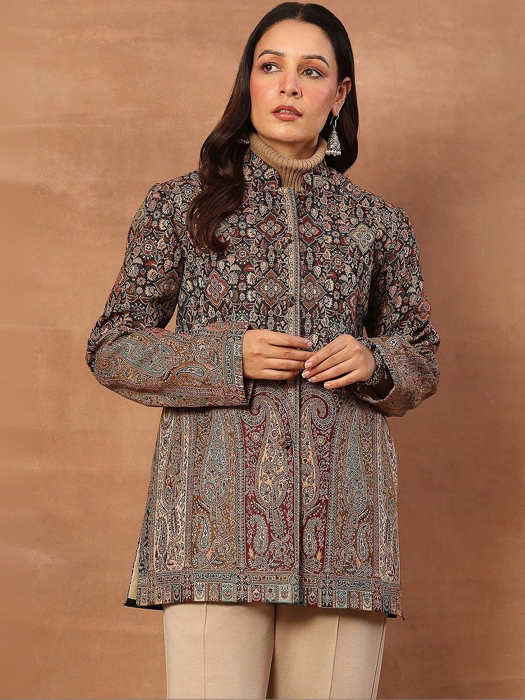 House of Chikankari Women Woollen Tailored Jacket