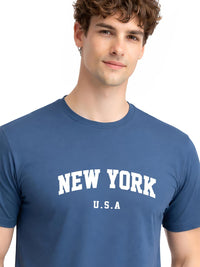 ADRO Men Typography Printed T-shirt