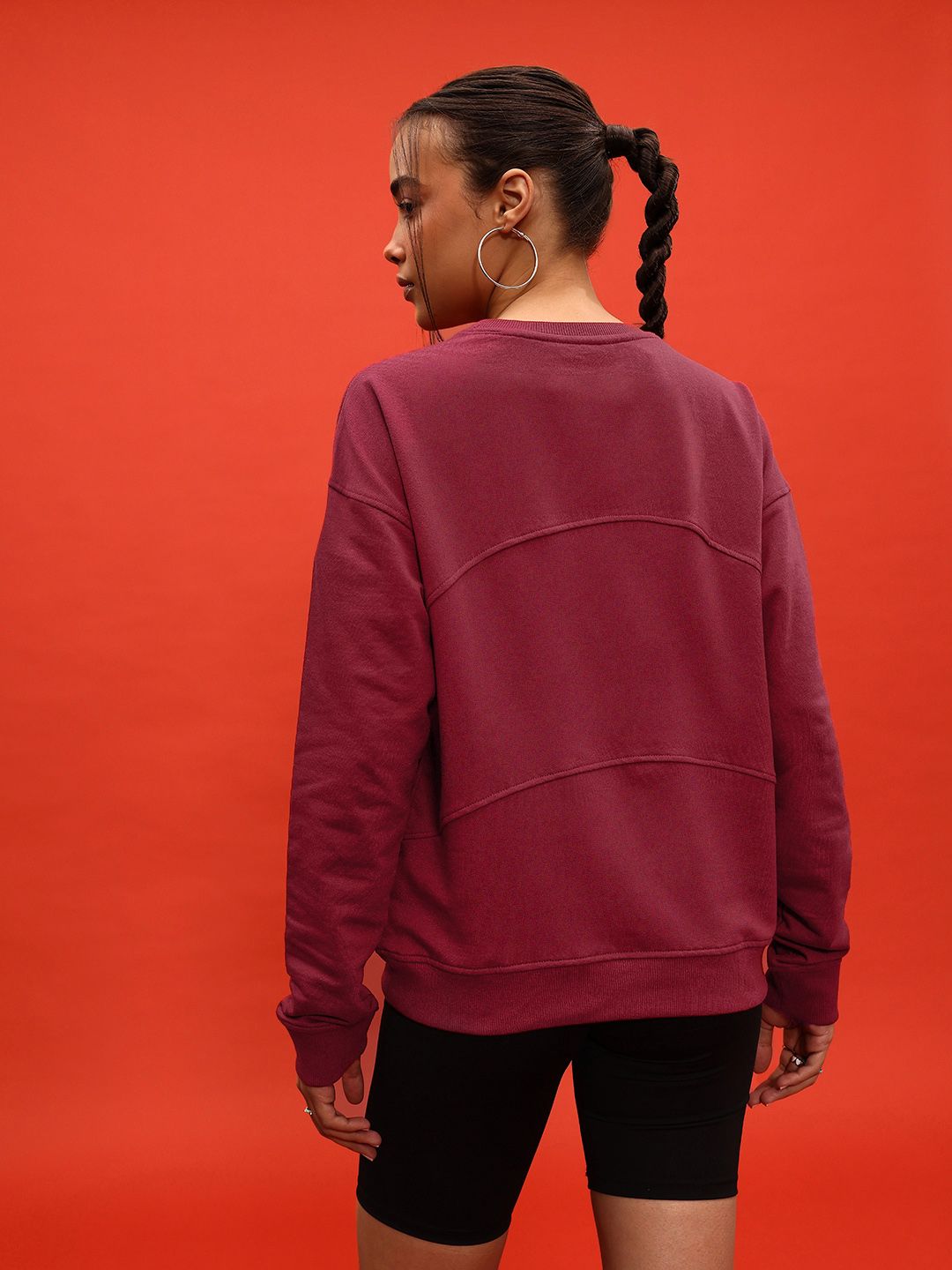DressBerry Printed Detail Sweatshirt