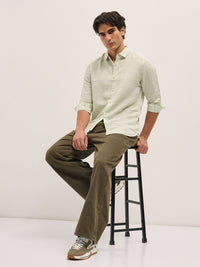 THE BEAR HOUSE Men Slim Fit Horizontal Stripes Opaque Striped Casual Shirt