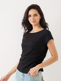 SPYKAR Women Pockets Slim Fit T-shirt