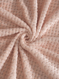 KLOTTHE Beige Abstract 300TC Woollen Single Bedsheet & 1 Pillow Cover