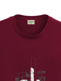 ADRO Men Graphic Printed Round Neck Cotton T-shirt
