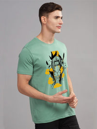ADRO Men Printed Applique T-shirt
