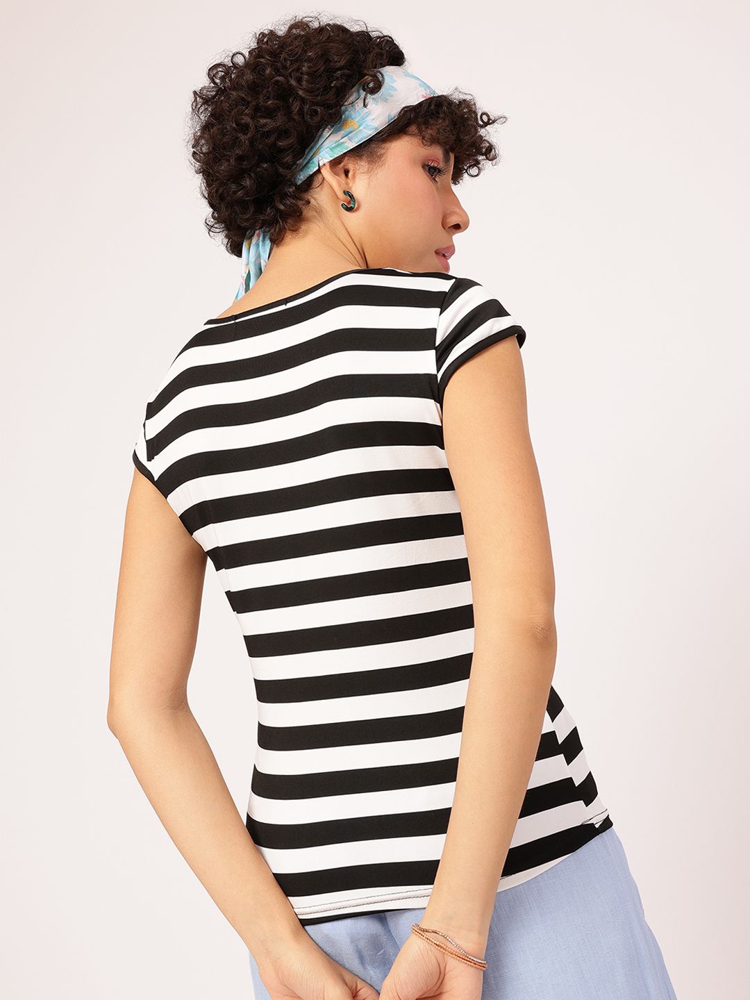 DressBerry Everyday Basics Monochrome Stripes Tee