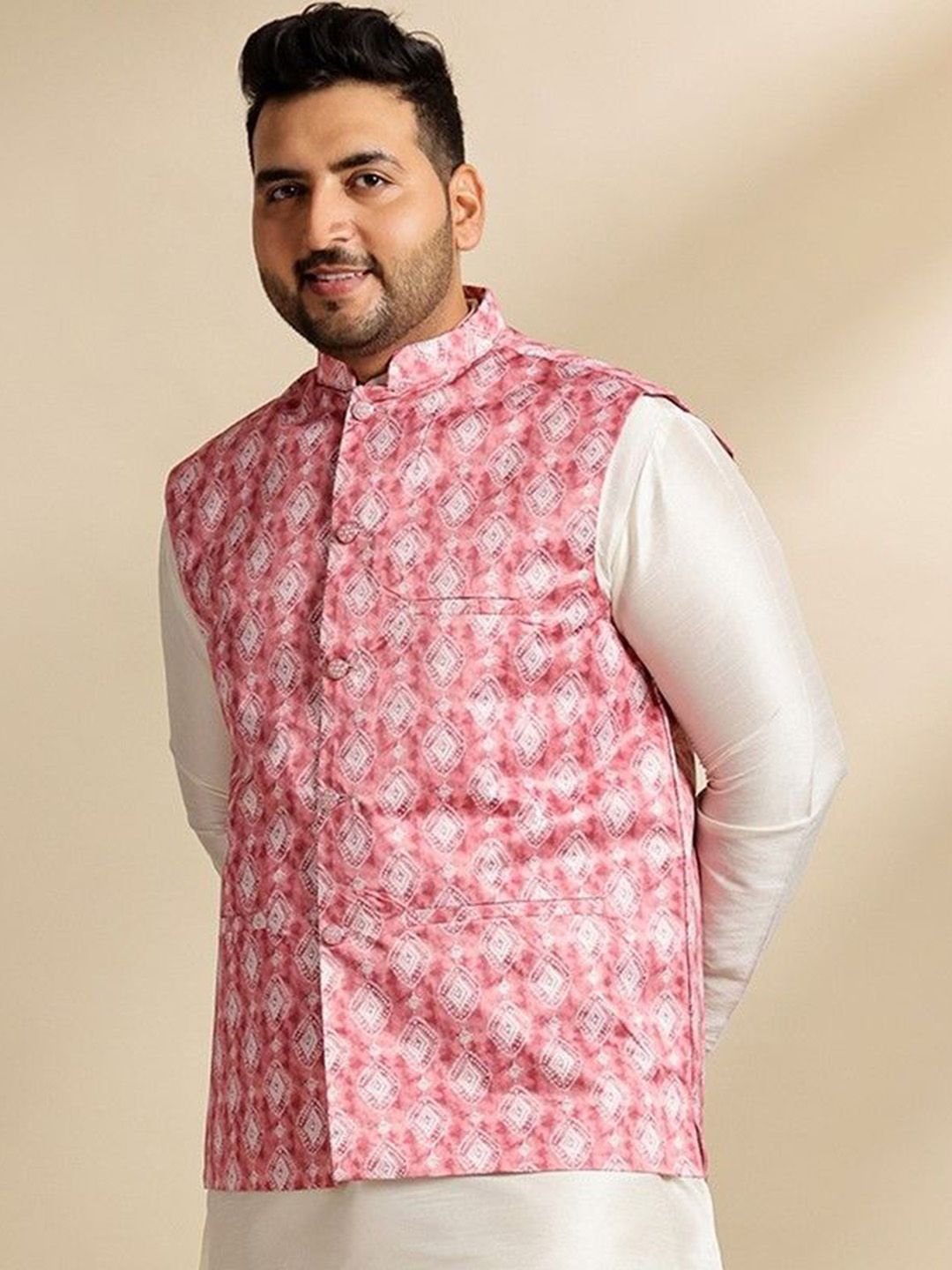 Jaket Nehru Printed SOJANYA PLUS