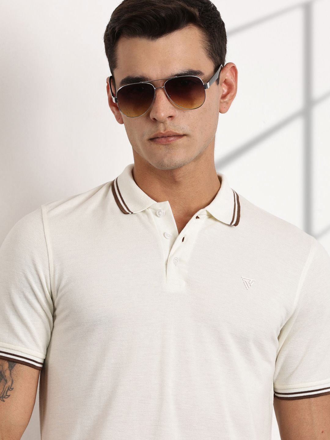 Thomas Scott Men Polo Collar Pockets T-shirt