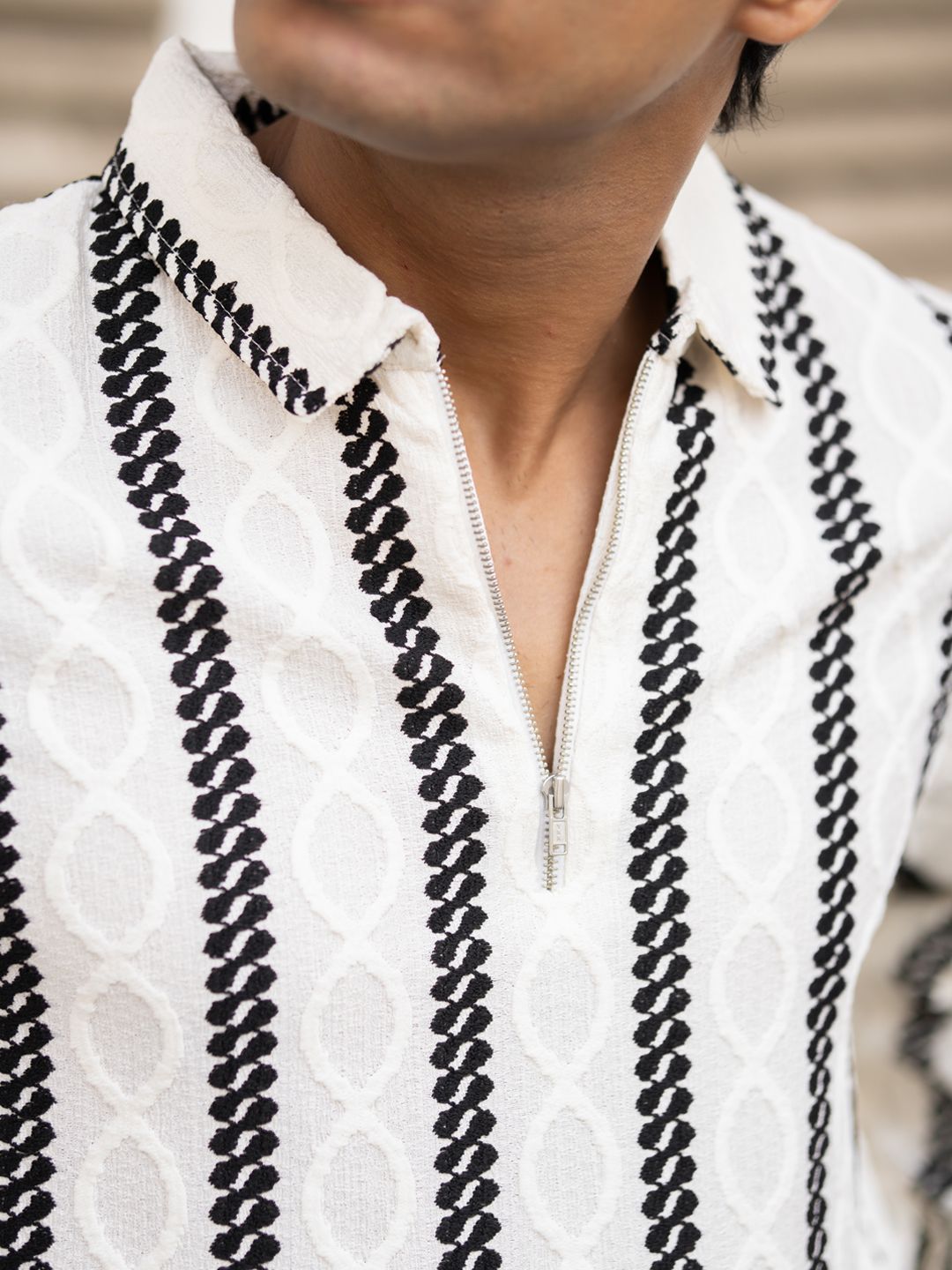 Powerlook Men Opaque Striped Casual Shirt