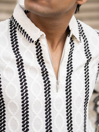 Powerlook Men Opaque Striped Casual Shirt