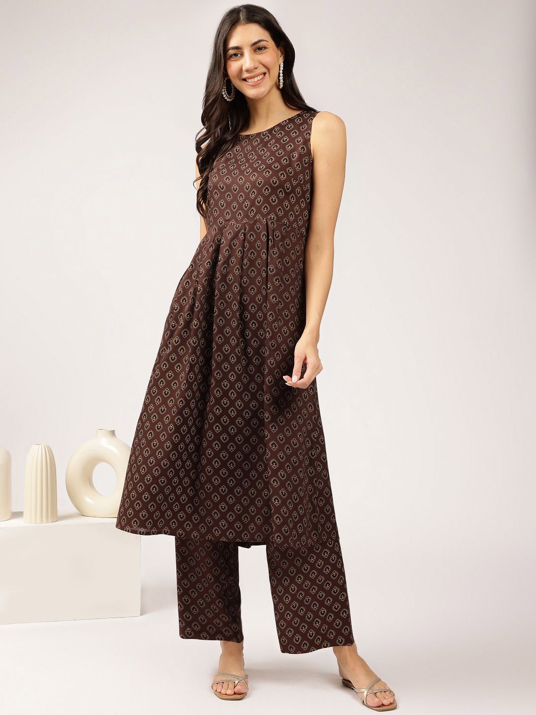 Anouk Ethnic Motifs Printed Kurta With Trousers