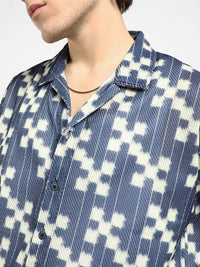 Campus Sutra Men Comfort Abstract Printed Oversized Casual Shirt