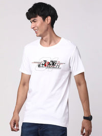 ADRO Men Graphic Printed Round Neck Cotton T-shirt