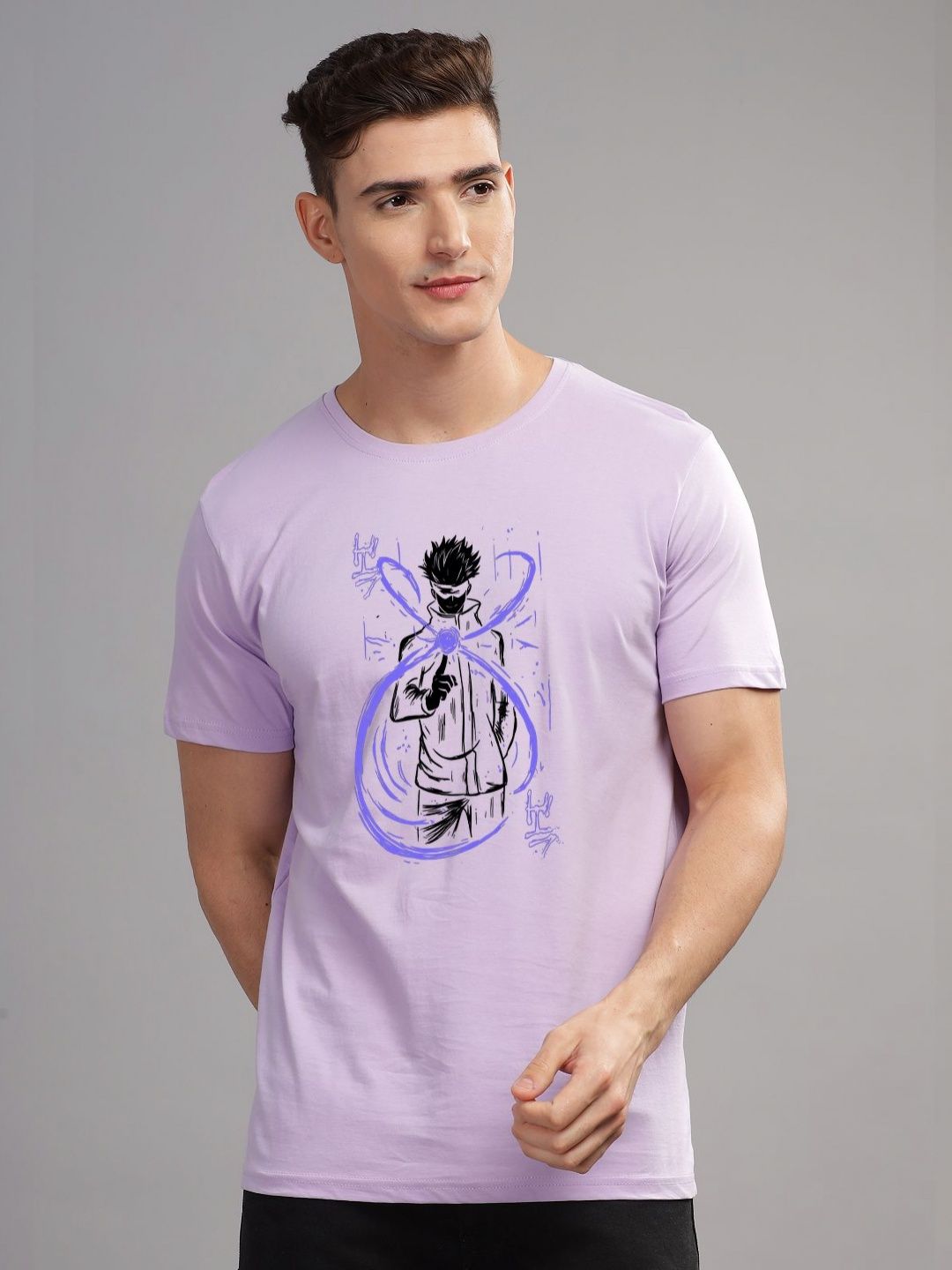 ADRO Men Graphic Printed Graphic Print Others Round Neck Cotton Tshirt